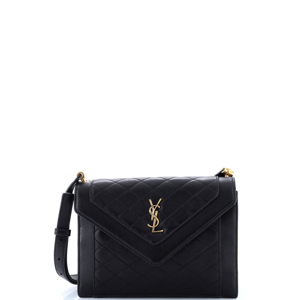 Saint Laurent Gaby Envelope Satchel Quilted Leather Mini