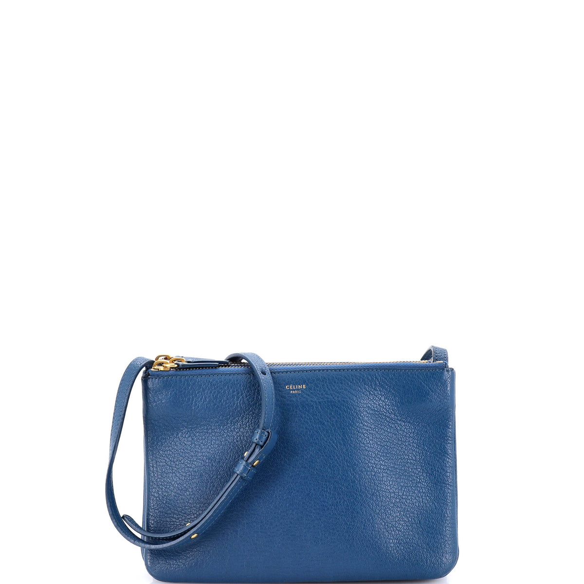 Celine CELINE Trio Crossbody Bag Leather Small