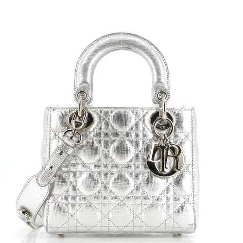 My ABCDior Lady Dior Bag Metallic Cannage Quilt Leather