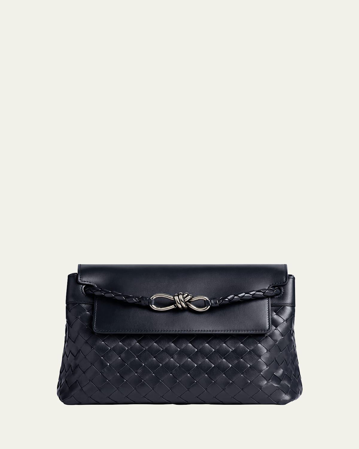 Bottega Veneta Men's Small Andiamo Leather Messenger Bag