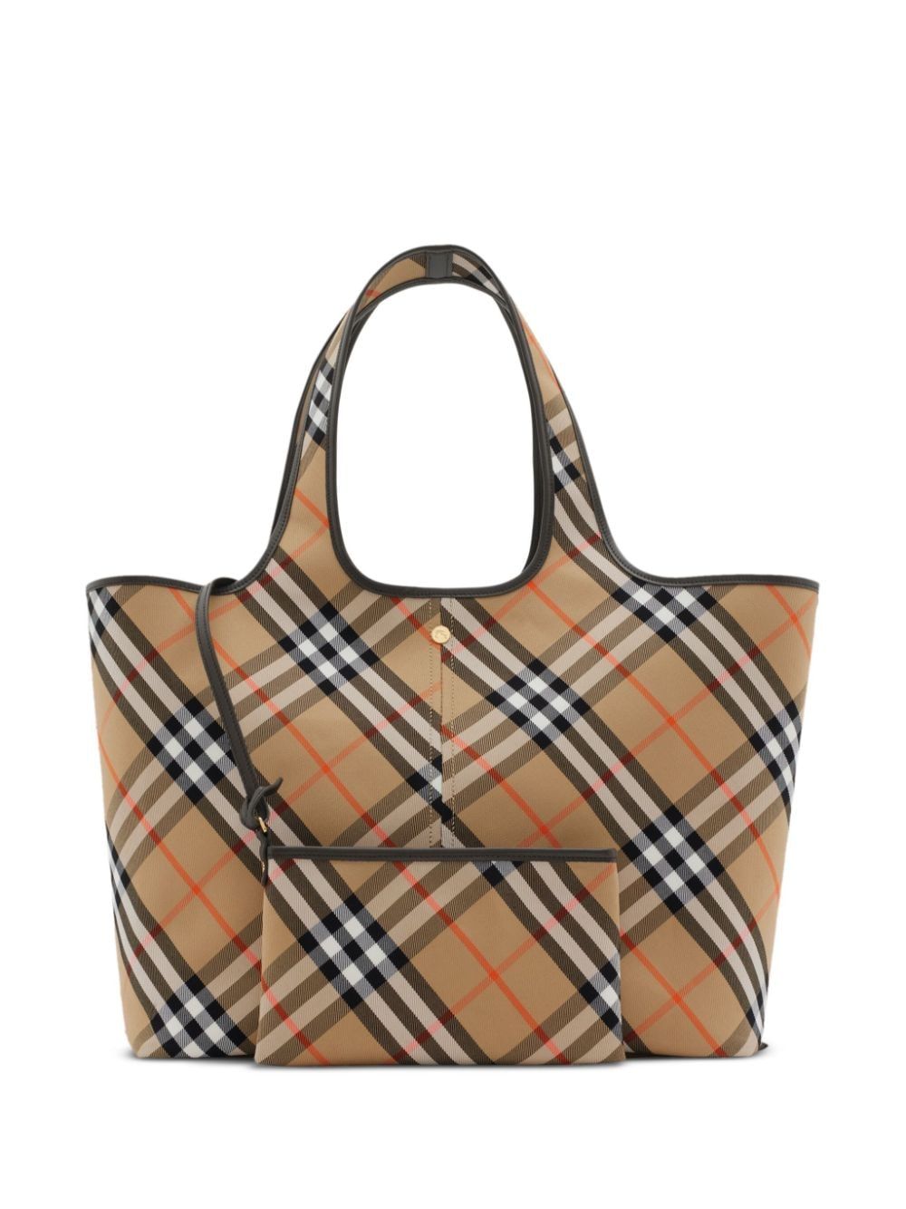 Burberry Women's Check Tote Bag in Beige | 8093976159199