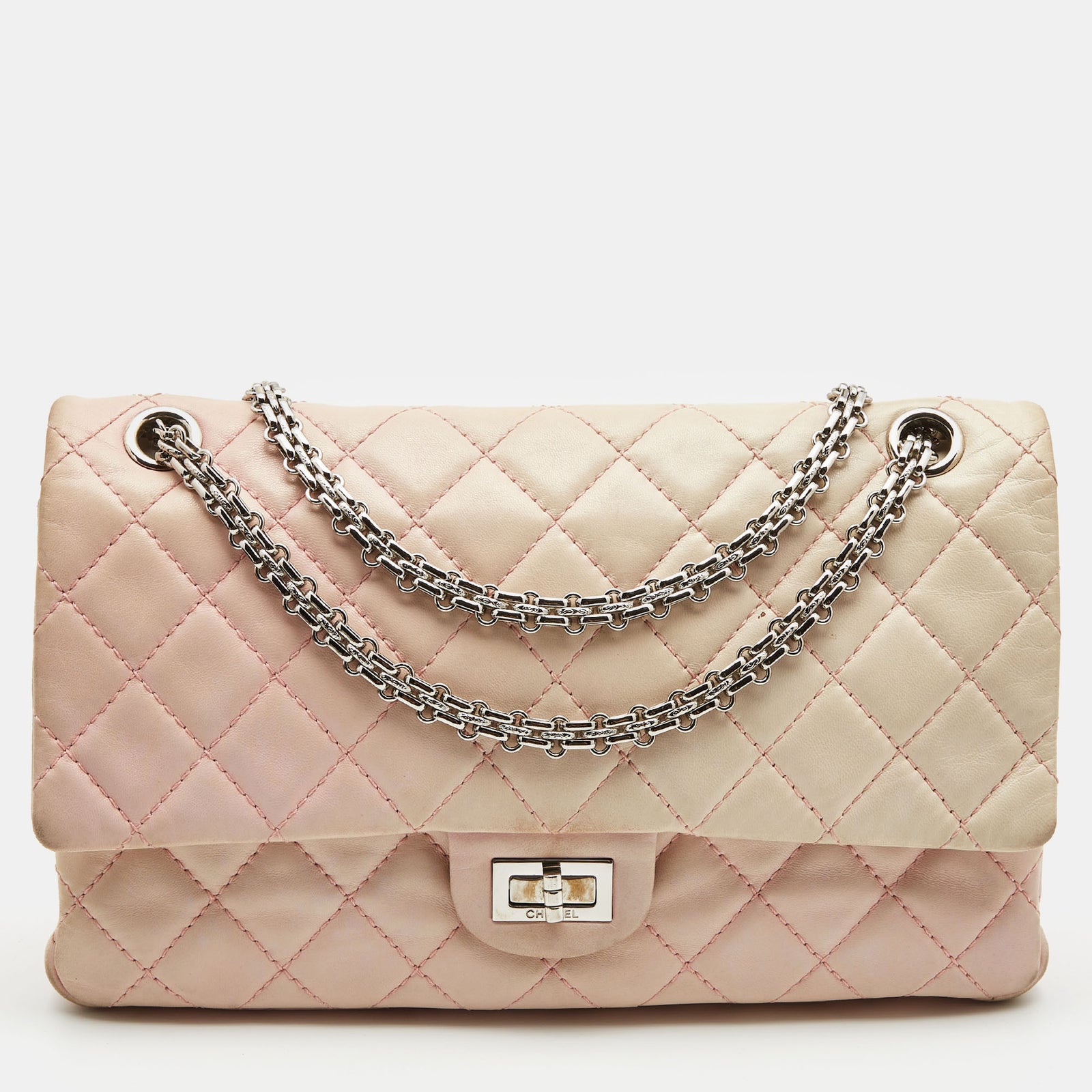 Chanel Pink Ombre Quilted Leather Reissue 2.55 Classic 226 Flap Bag