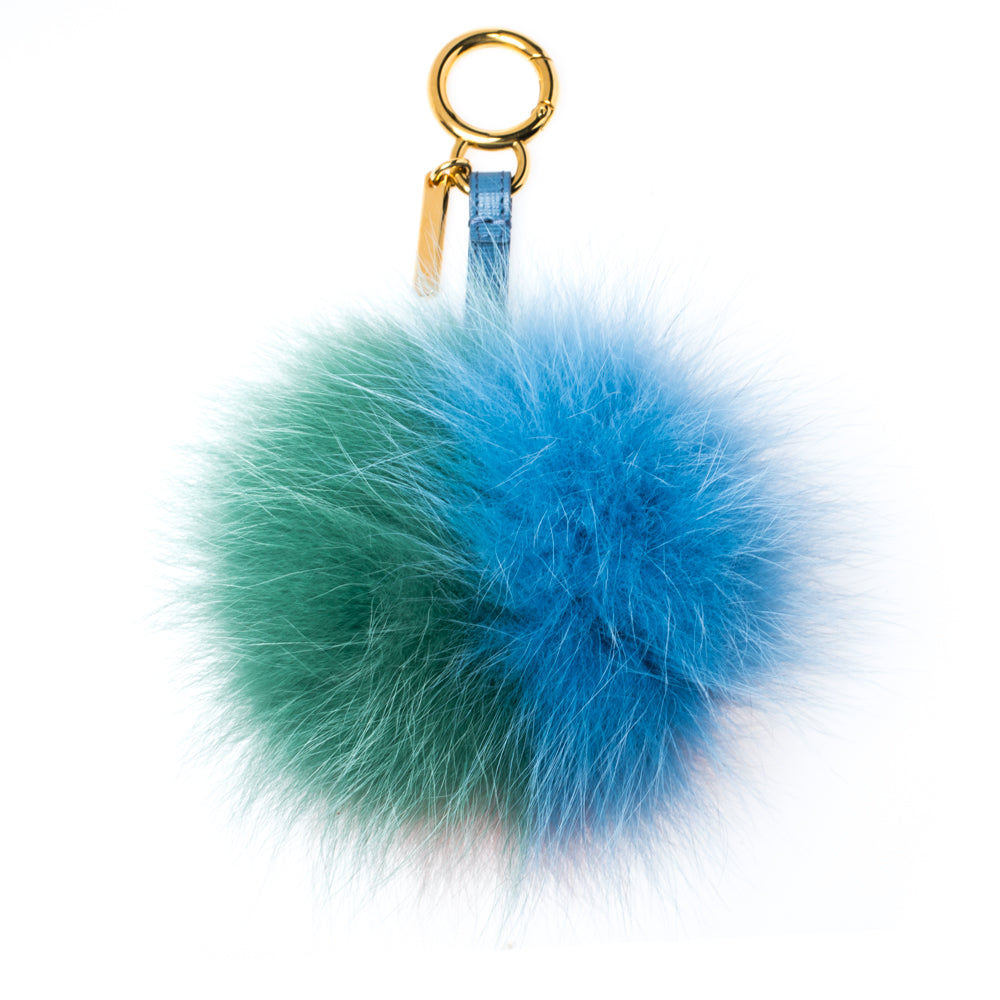 Fendi Multicolor Fox Fur Pom Pom Bag Charm