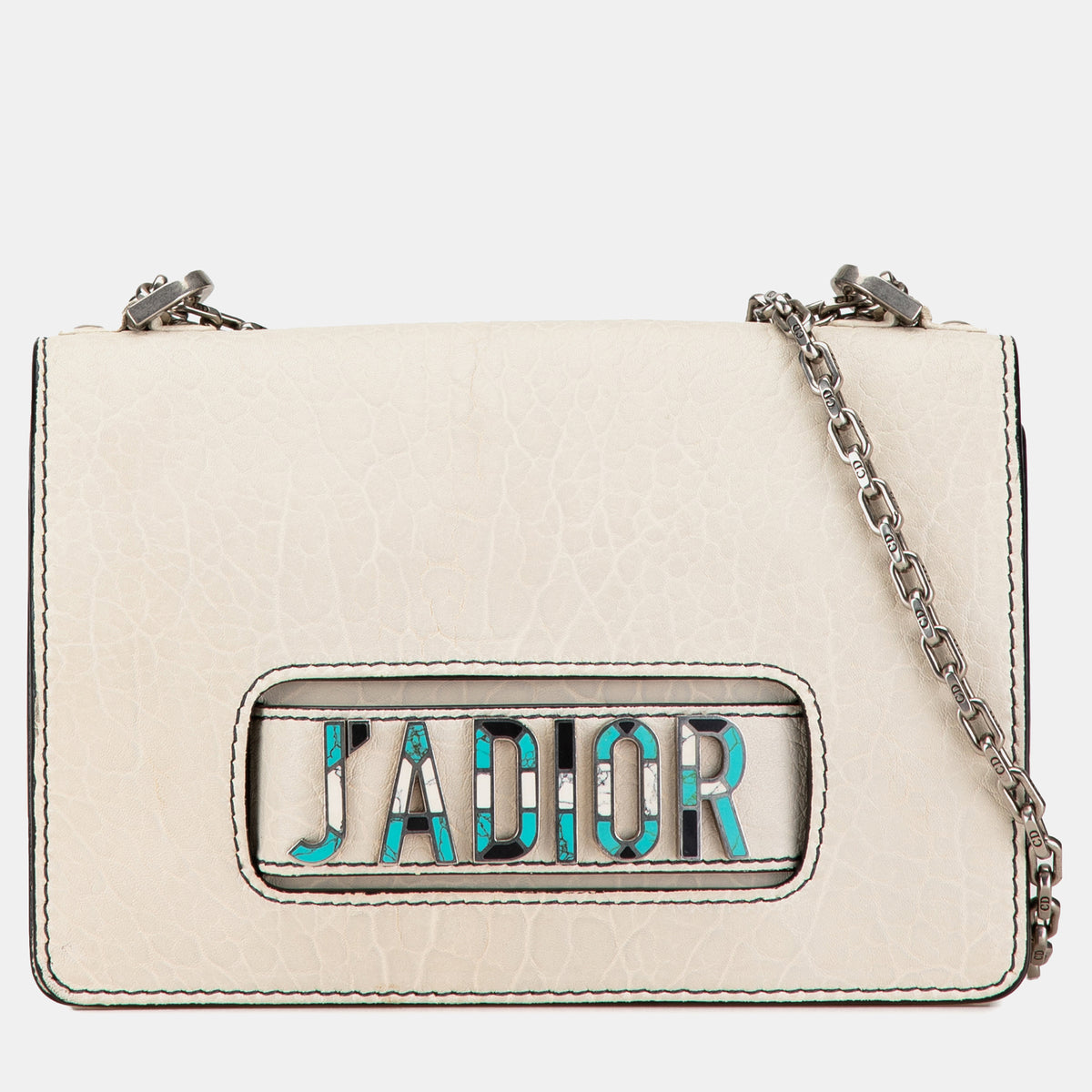 Dior Calfskin Mosaic J'Adior Flap Bag with Chain