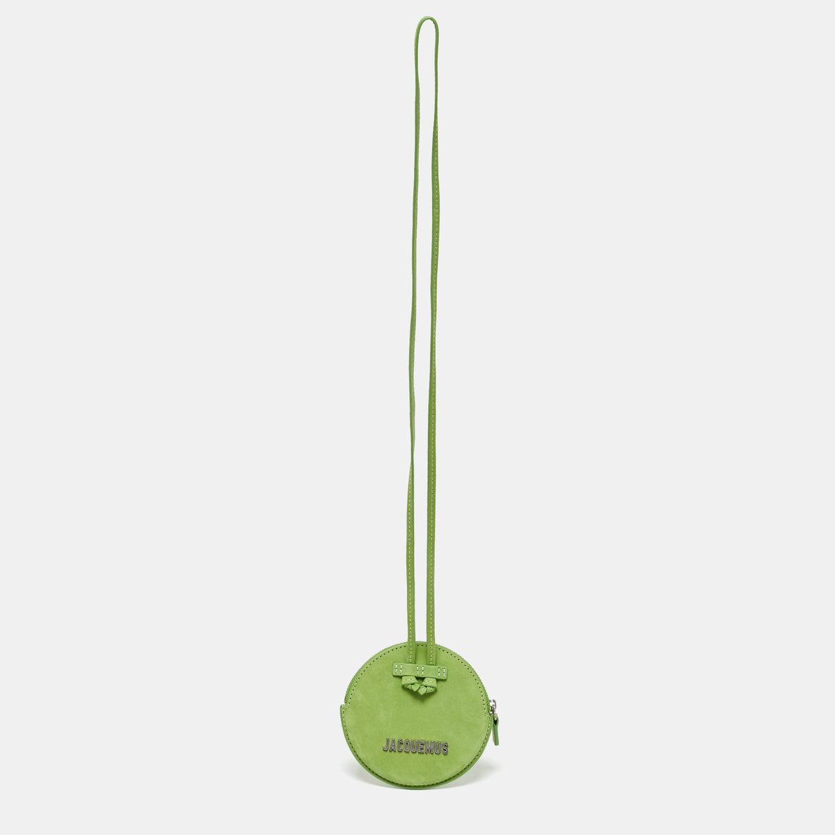 Jacquemus Green Suede Le Pitchou Coin Purse