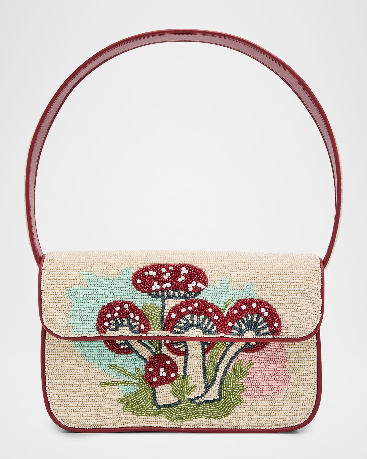 Staud Tommy Beaded Rayon Shoulder Bag