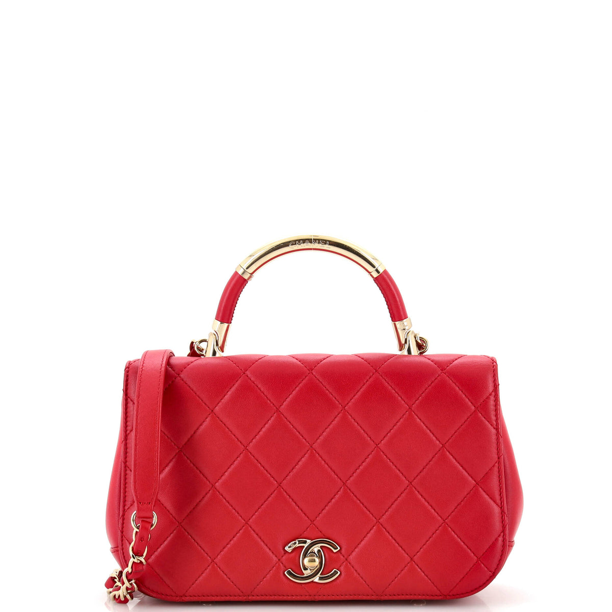 Chanel CHANEL Carry Chic Flap Bag Quilted Lambskin Small