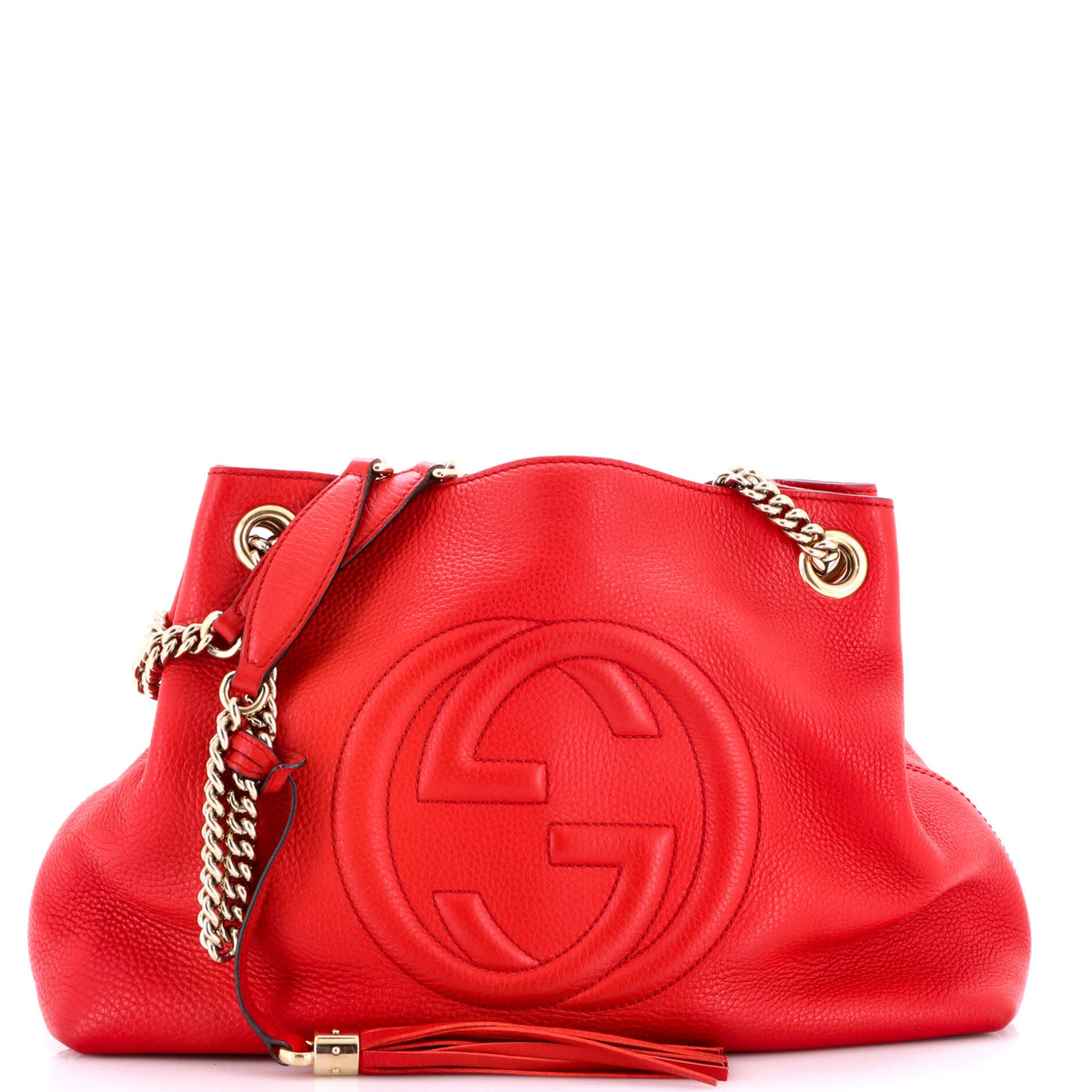 Gucci GUCCI Soho Chain Strap Shoulder Bag Leather Medium