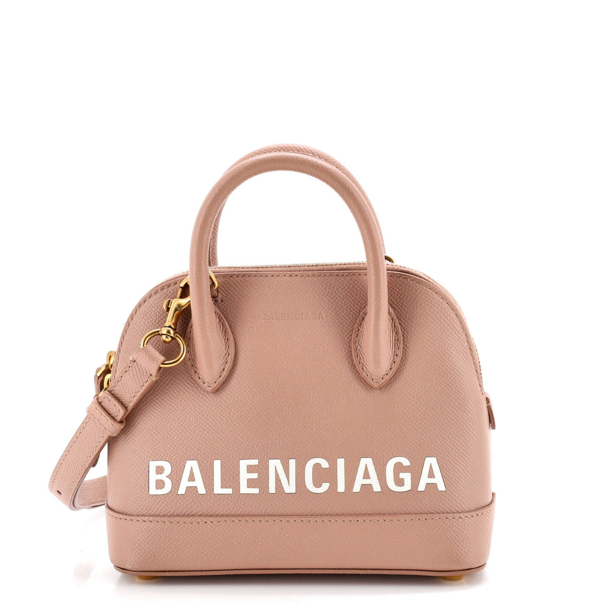 Balenciaga Logo Ville Bag Leather XXS