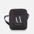 Men's AX Logo Crossbody Bag - Black