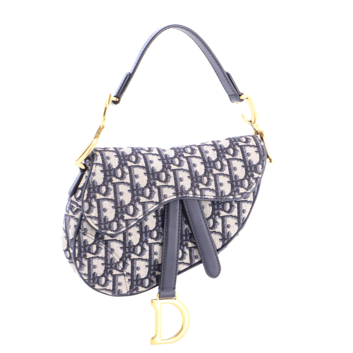Christian Dior Saddle Handbag Oblique Canvas Mini