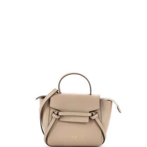 CELINE Belt Bag Textured Leather Pico