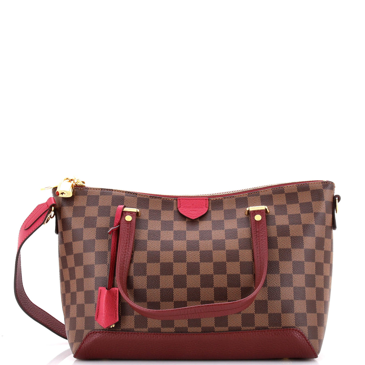 Louis Vuitton Hyde Park Handbag Damier with Leather