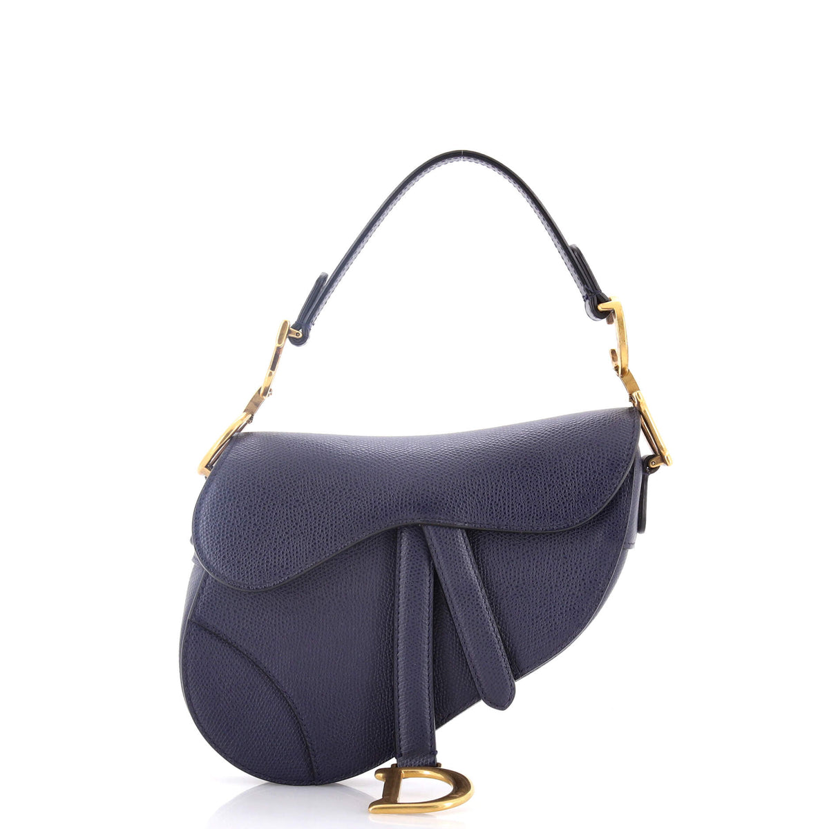 Christian Dior Saddle Handbag Leather Mini