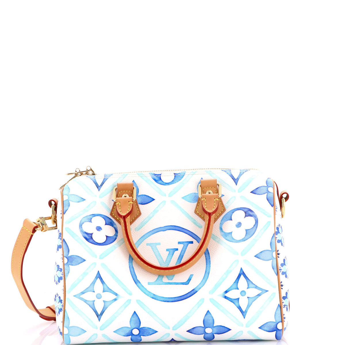 Louis Vuitton Speedy Bandouliere Bag By The Pool Monogram Tile Canvas 25