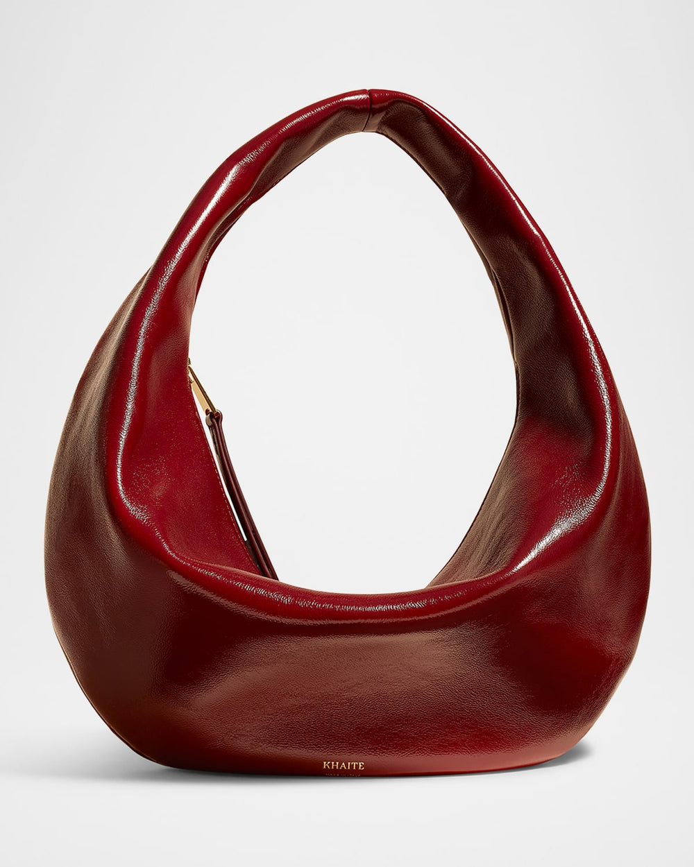 Olivia Medium Crackle Patent Hobo Bag