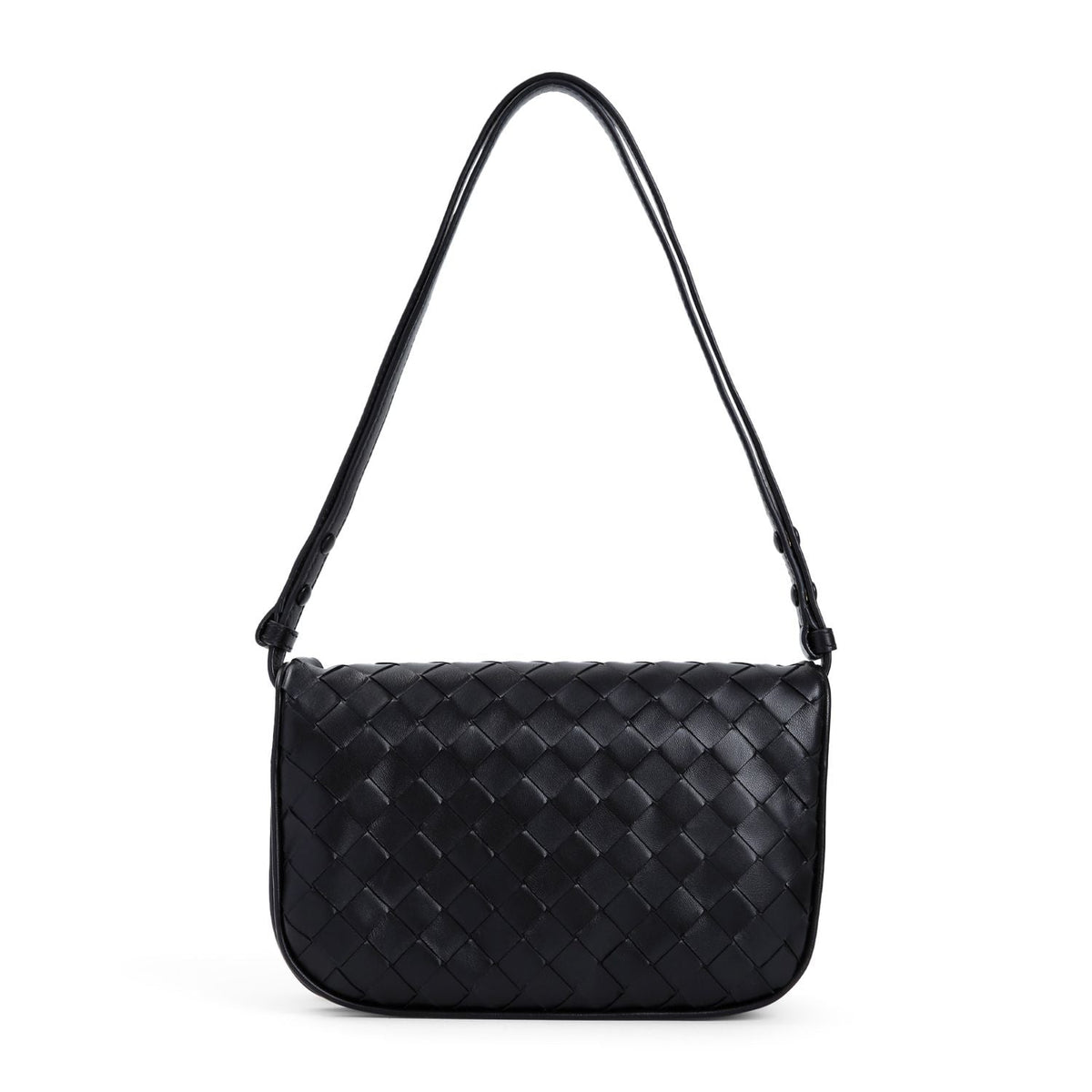 Bottega Veneta Women's Intrecciato Puff Pouch in Black | Size UNICA | 806998V4W32