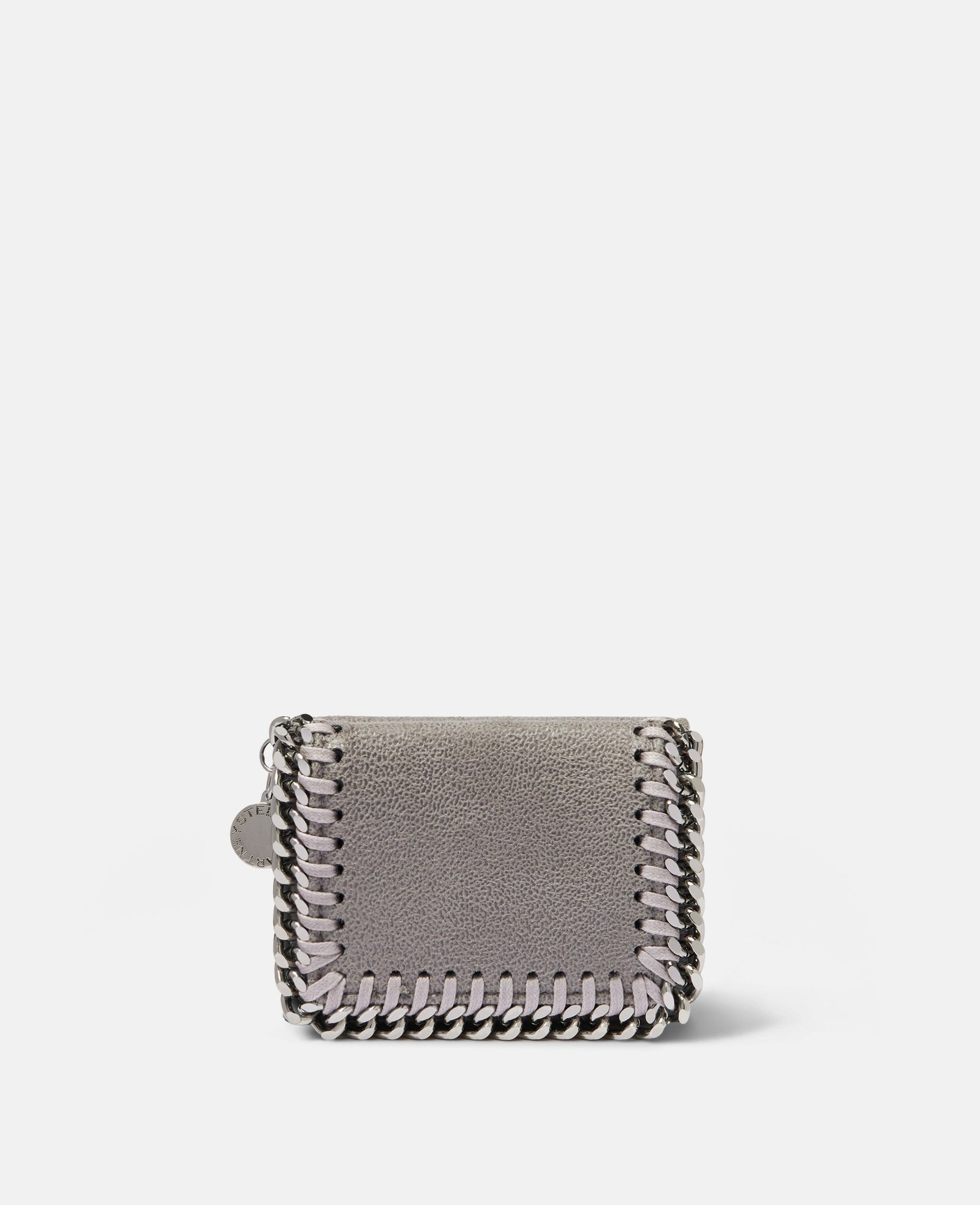 Stella McCartney Falabella Small Flap Wallet, Woman, Grey