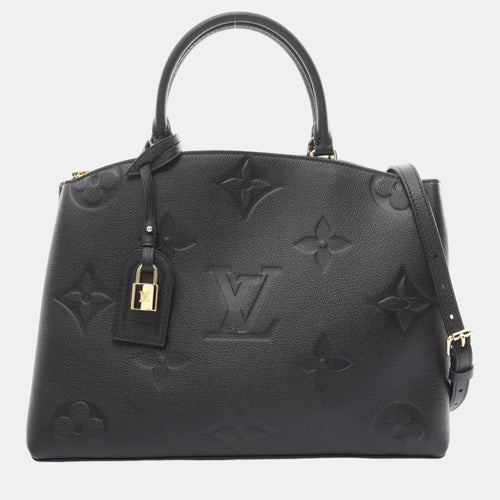 Black Leather Monogram Empreinte Grand Palais MM Handbag