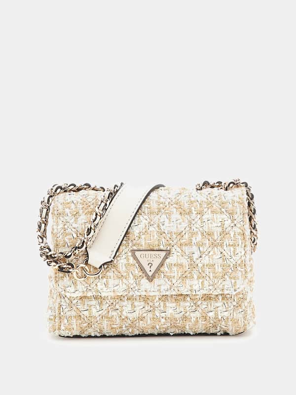 Guess Giully Tweed Mini Crossbody
