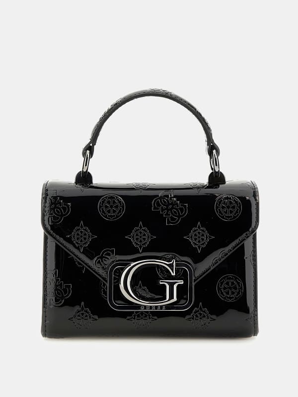 Guess Mini sac à main verni Zalina