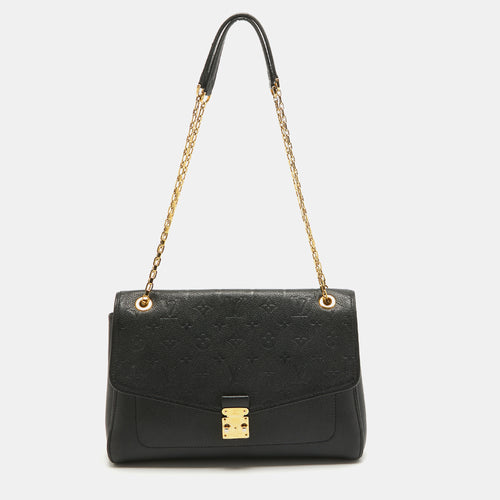 Black Monogram Empreinte Leather St Germain MM Bag