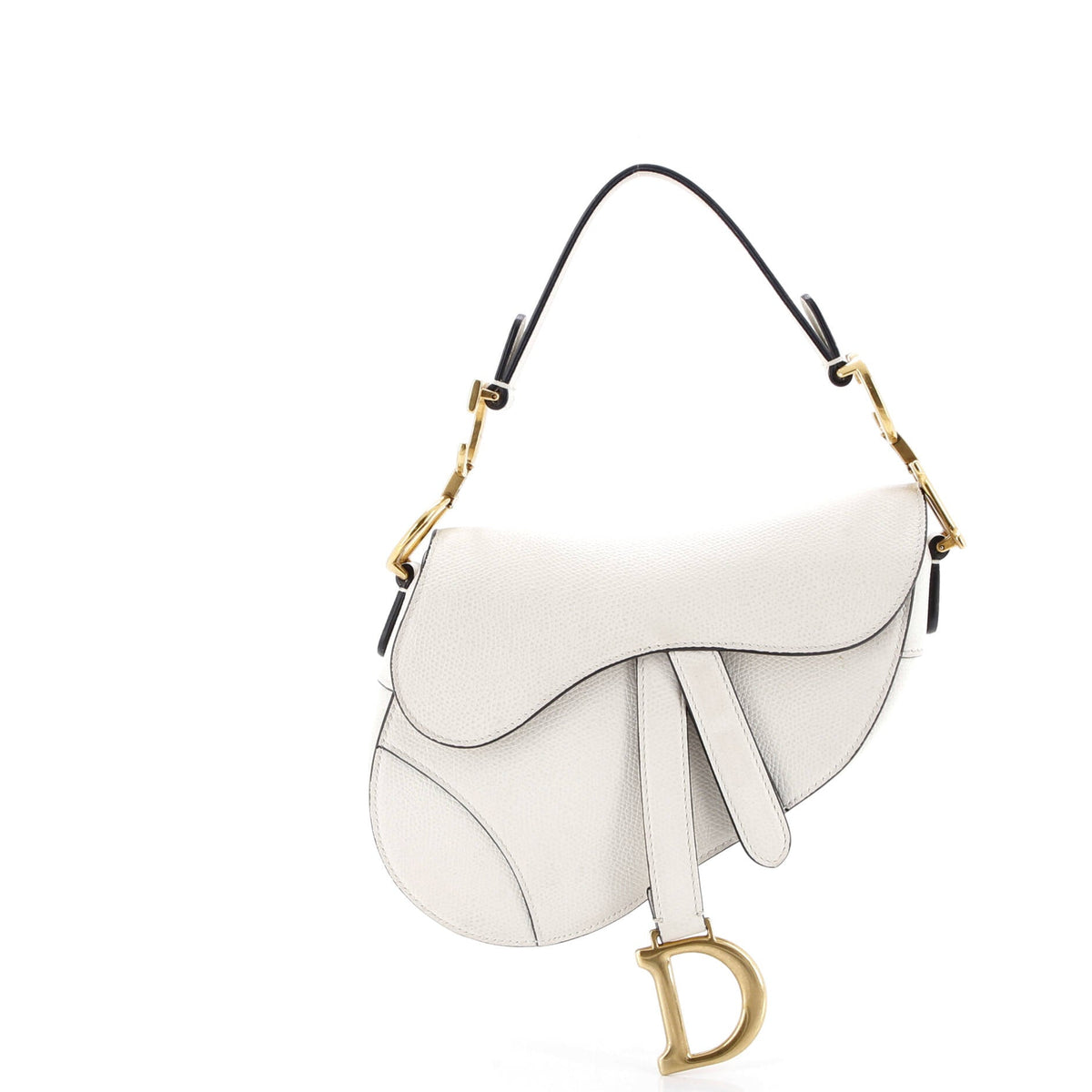 Christian Dior Saddle Handbag Leather Mini