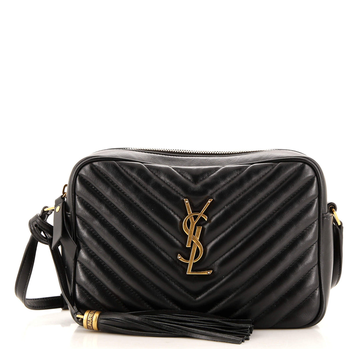 Saint Laurent Lou Camera Bag Matelasse Chevron Leather Small