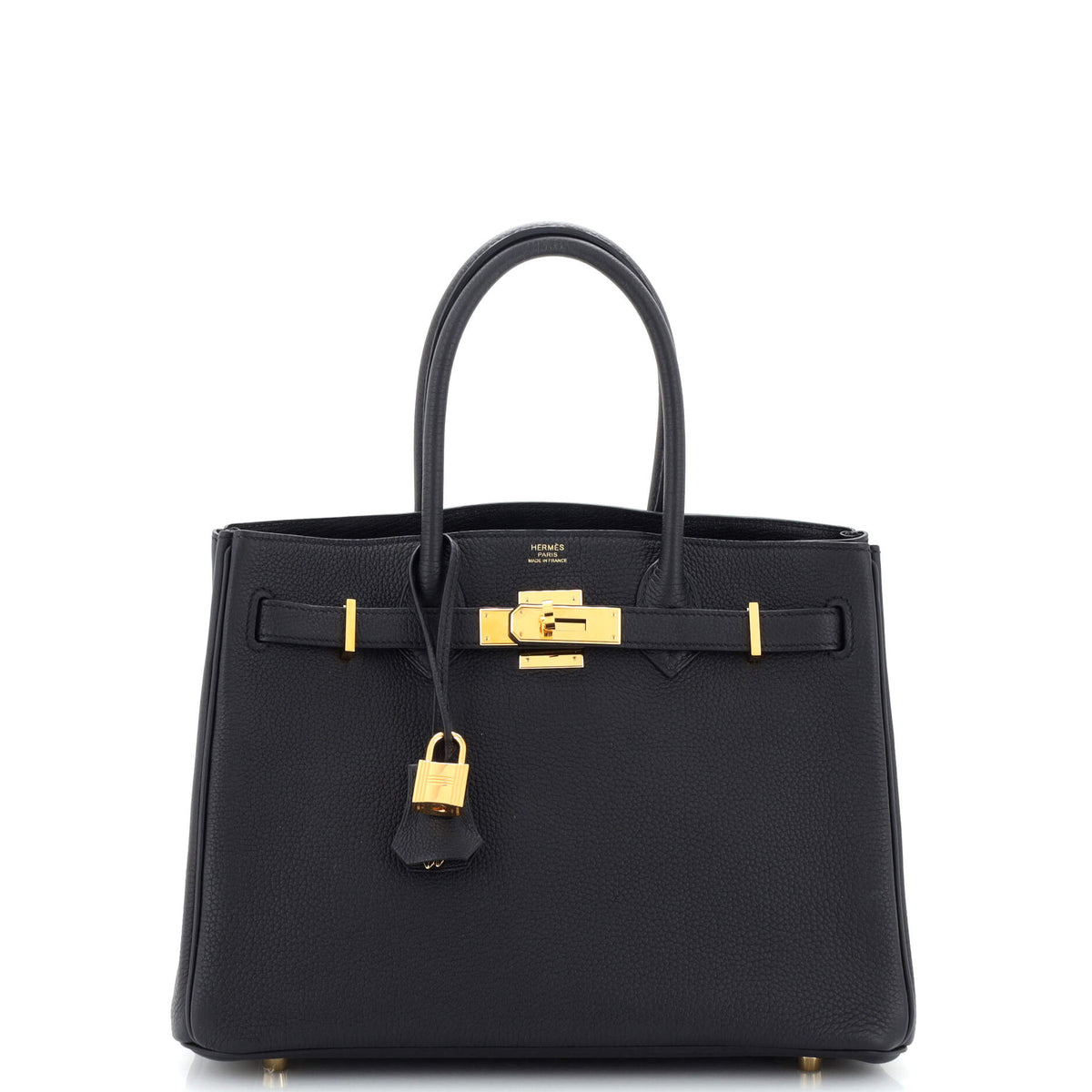 Hermès 3-in-1 Birkin Bag Black Togo and Swift with Toile and Gold Hardware 30