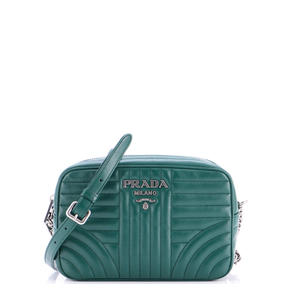Prada PRADA Camera Bag Diagramme Quilted Leather Small