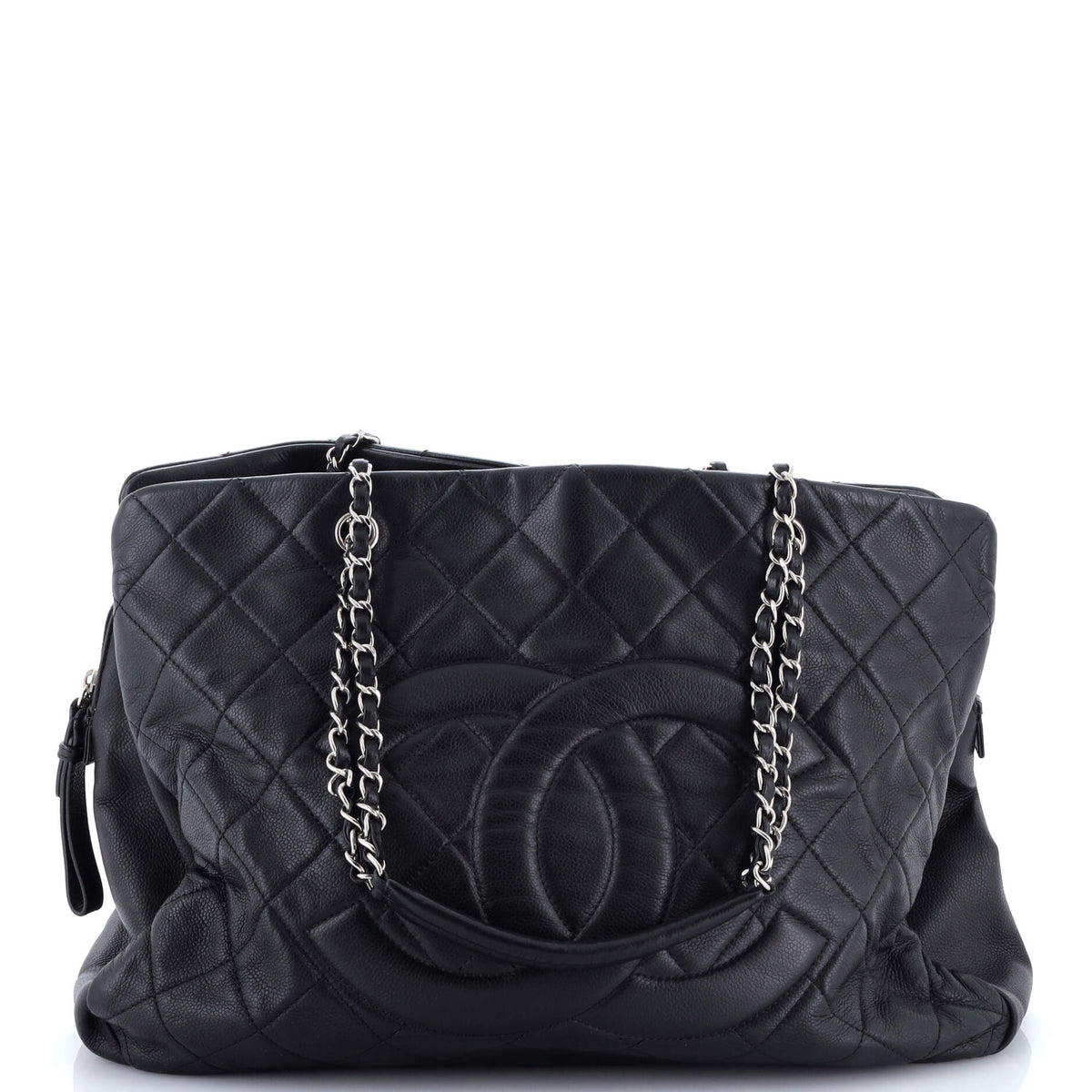 Chanel CHANEL Timeless Classic Shopping Tote Quilted Caviar XL