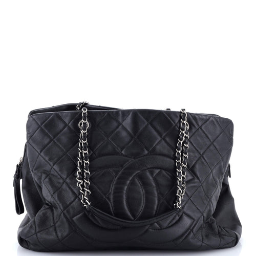 CHANEL Timeless Classic Shopping Tote Quilted Caviar XL