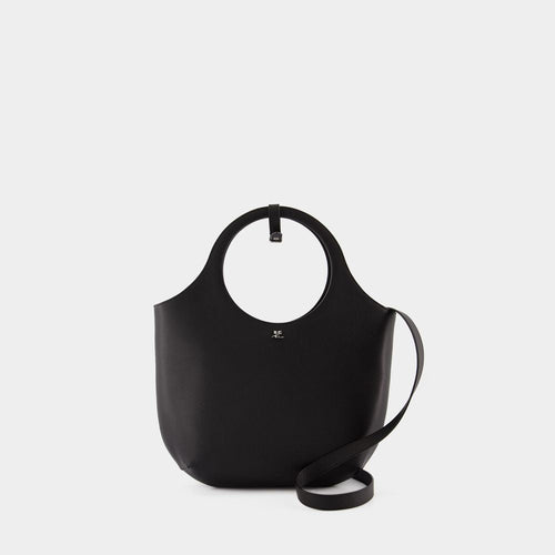 Women's Medium Holy Shoulder Bag in Black | 324GSA116CV0016 Color 9999