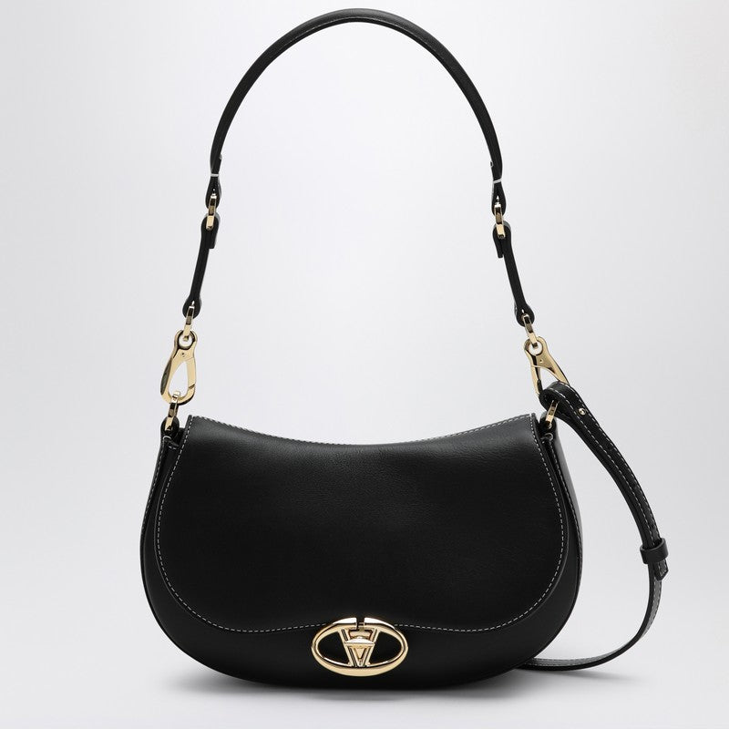 Valentino Small Ohval Black Shoulder Bag