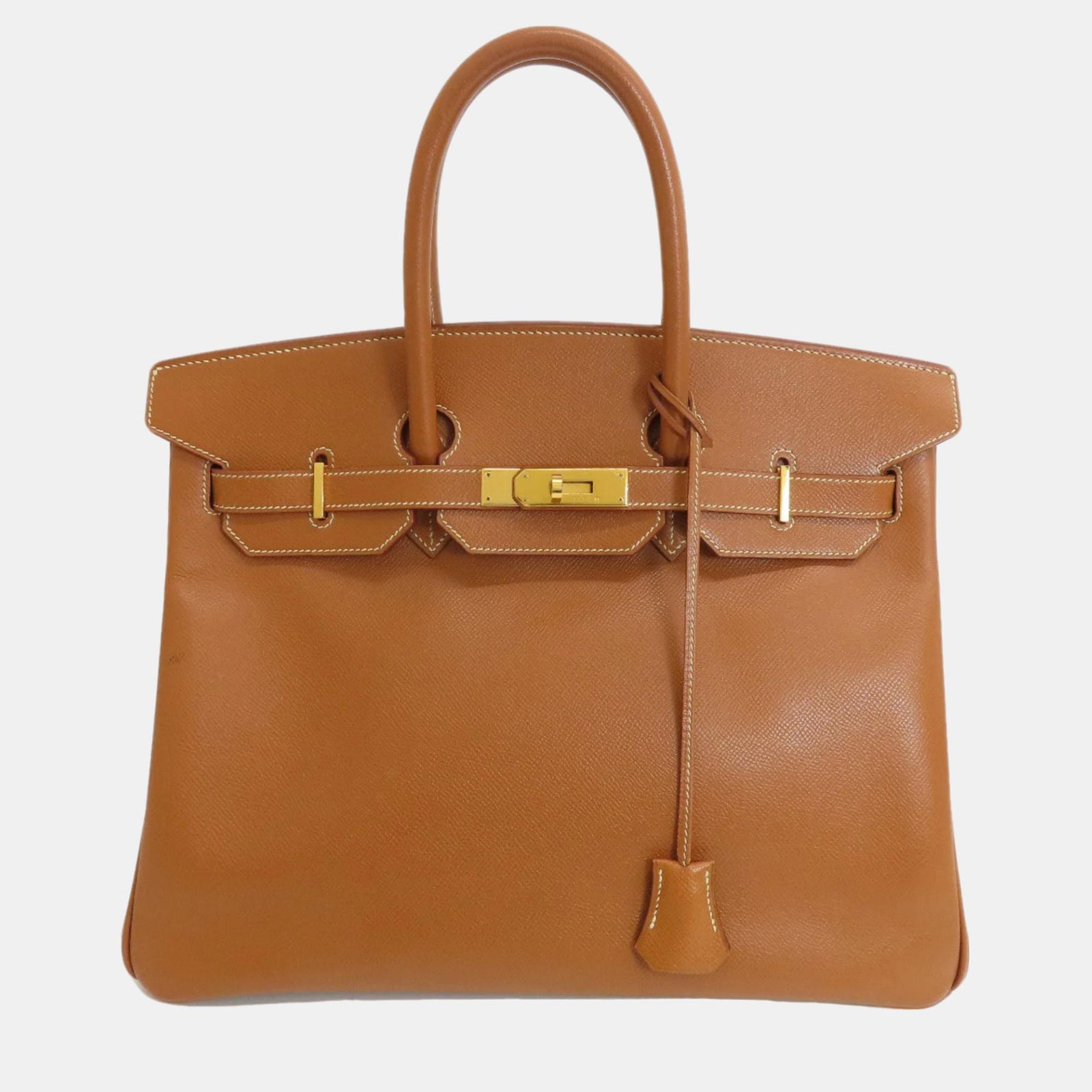 Herm?s Goldene Couchvel Birkin 35 Handtasche