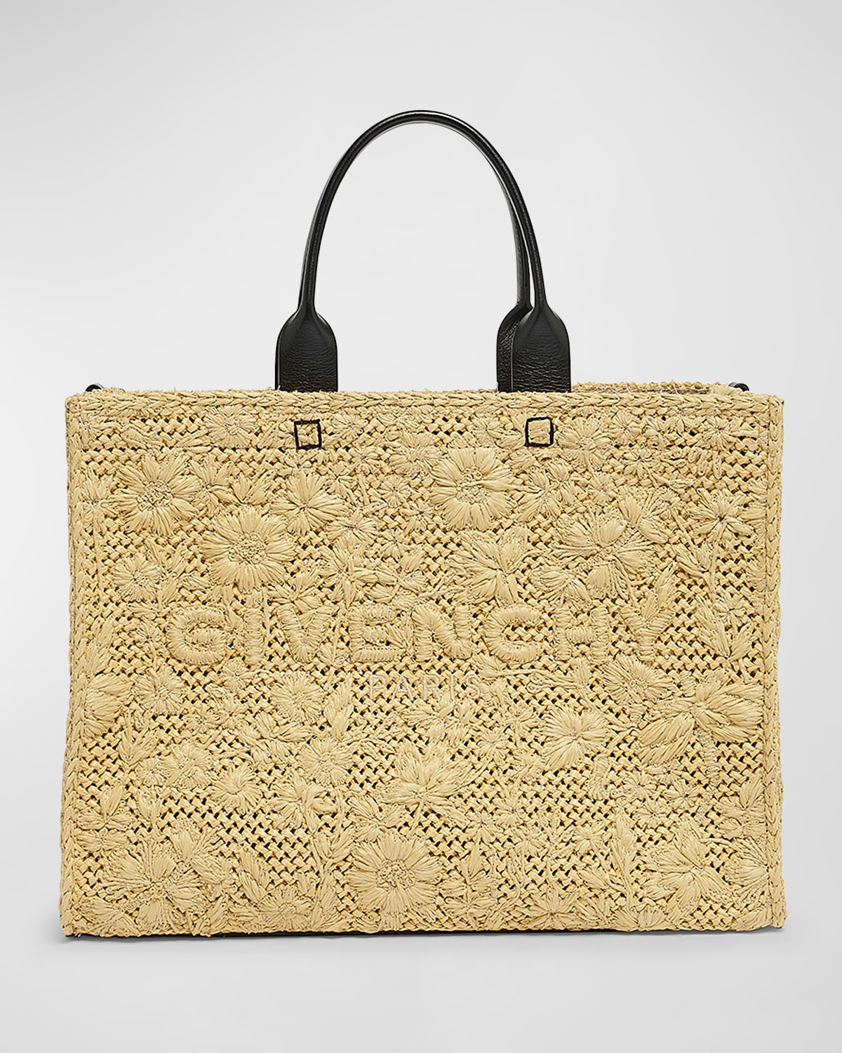 Givenchy Mittlere Einkaufstasche G-Tote mit Blumenstickerei