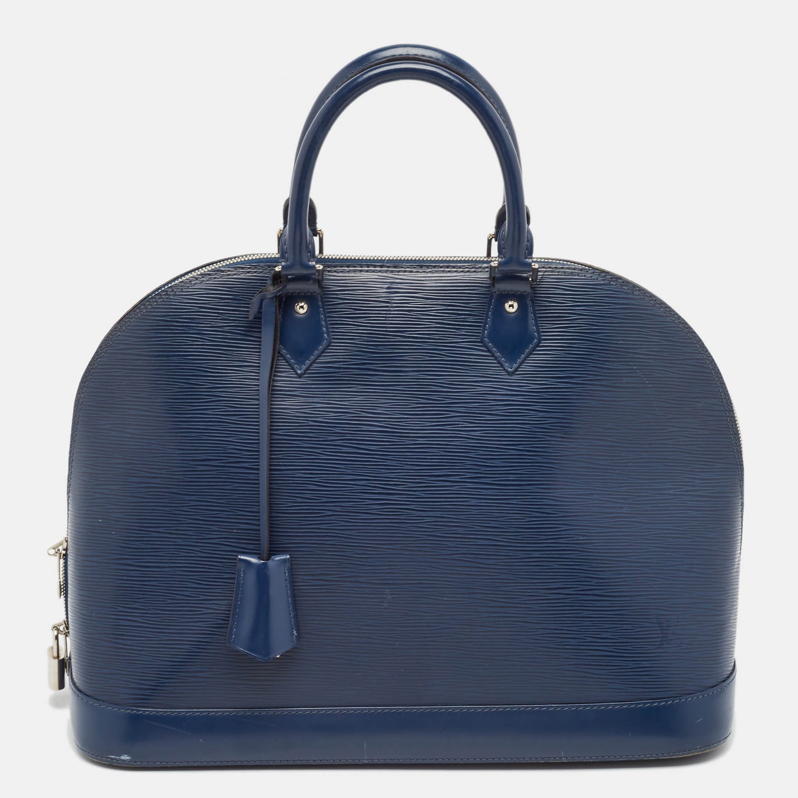 Louis Vuitton Blaue Marine Alma GM Tasche aus Epi-Leder