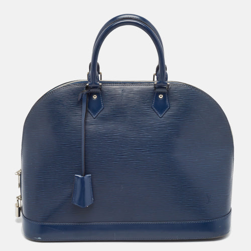 Blue Marine Epi Leather Alma GM Bag