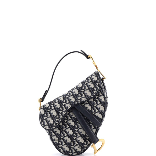 Saddle Handbag Oblique Canvas Mini