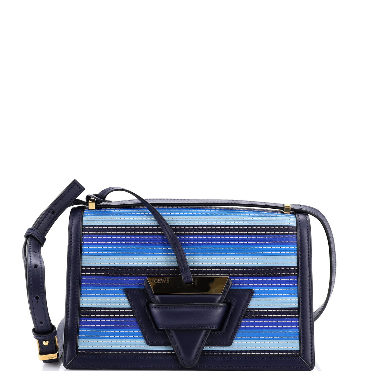 Loewe LOEWE Barcelona Shoulder Bag Stitched Leather Medium