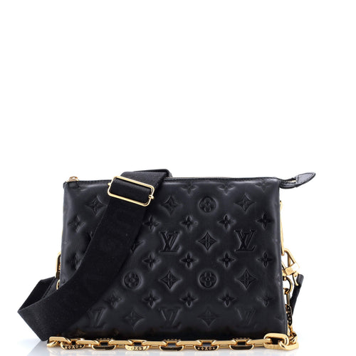 Coussin Bag Monogram Embossed Lambskin PM