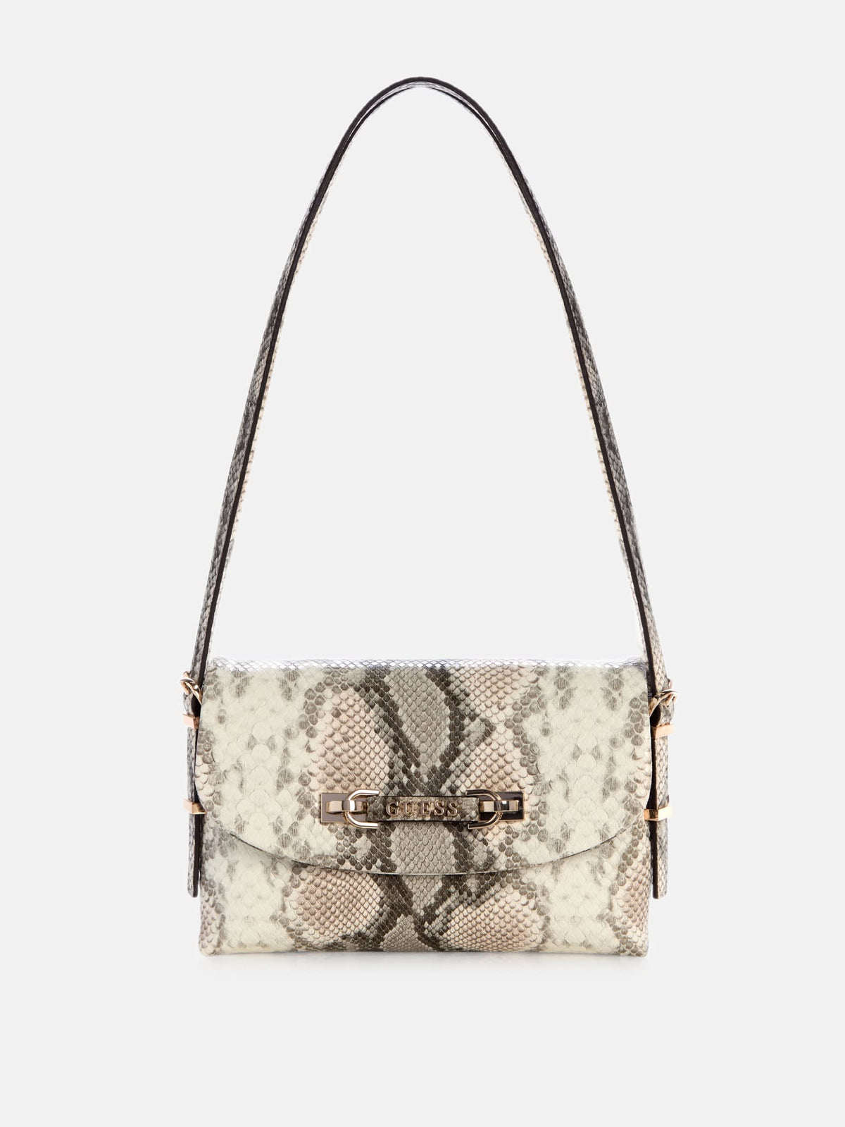 Guess Lefia Snakeskin Shoulder Bag