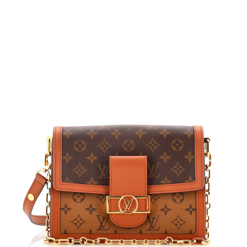 Dauphine Shoulder Bag Reverse Monogram Canvas MM