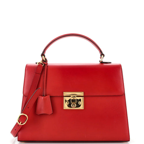 GUCCI Padlock Top Handle Bag Leather Medium