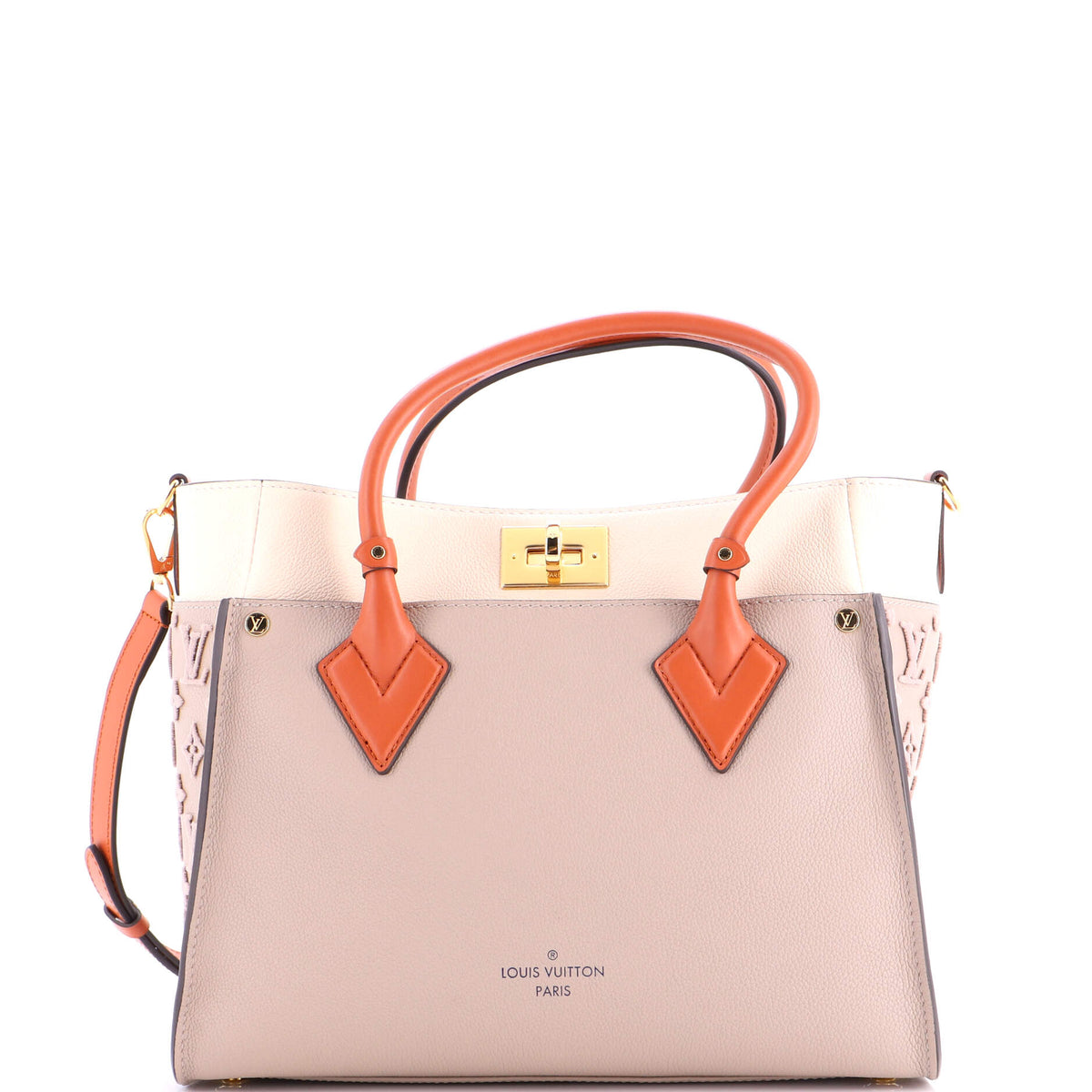 Louis Vuitton On My Side Tote Monogram Tuffetage Leather MM