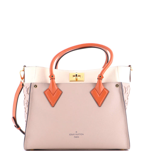 On My Side Tote Monogram Tuffetage Leather MM