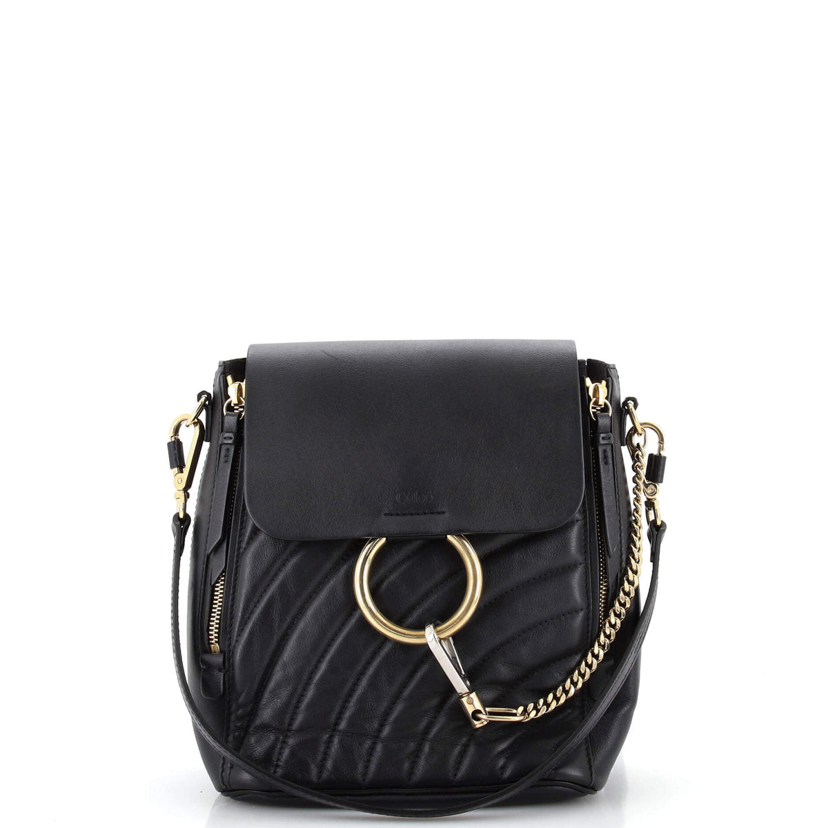 Chloe CHLOE Faye Backpack Quilted Leather Small