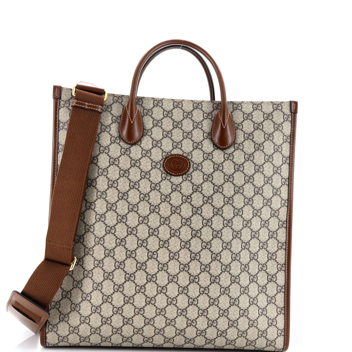 Gucci GUCCI Interlocking G Tote GG Coated Canvas Vertical