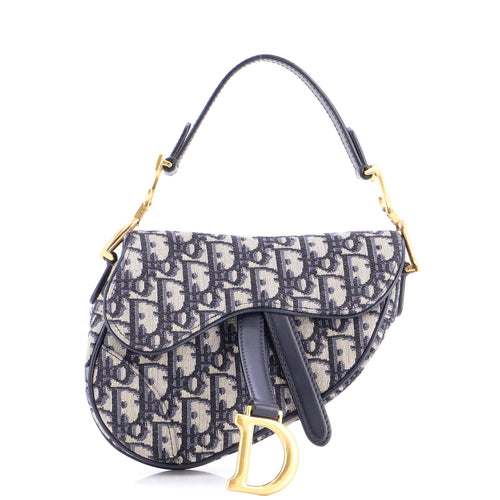 Saddle Handbag Oblique Canvas Mini