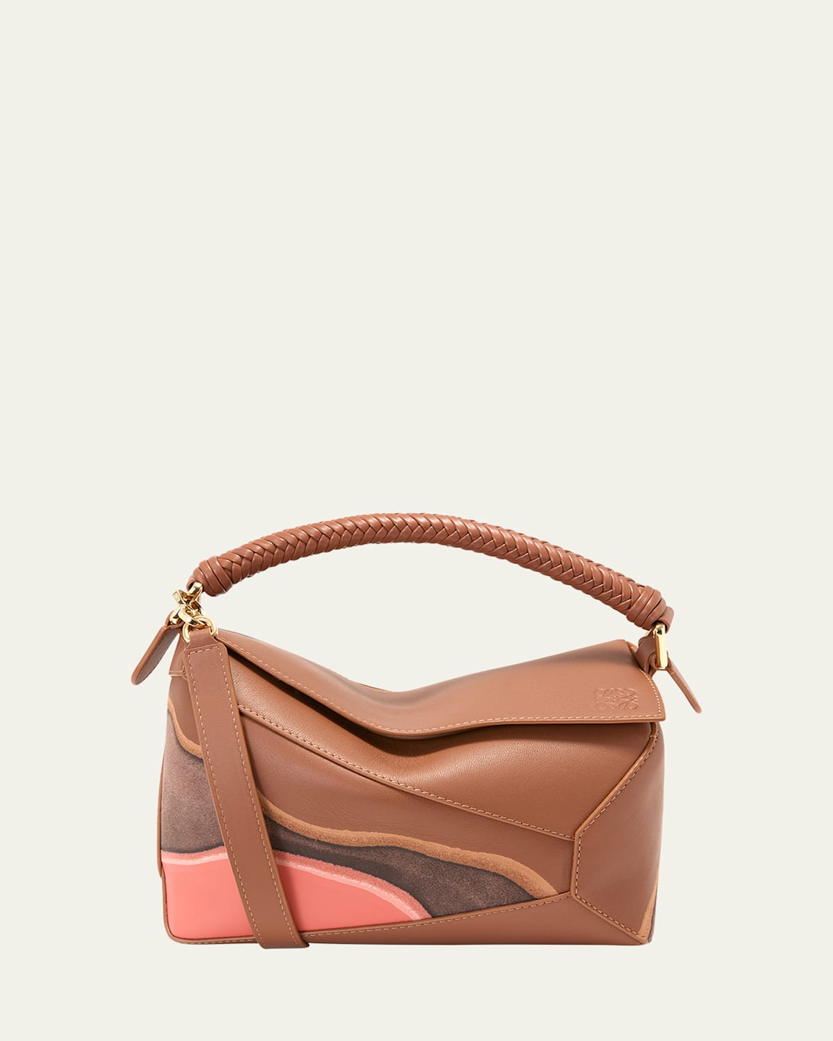 Loewe Puzzle Edge Small Top-Handle Bag in Nappa Leather